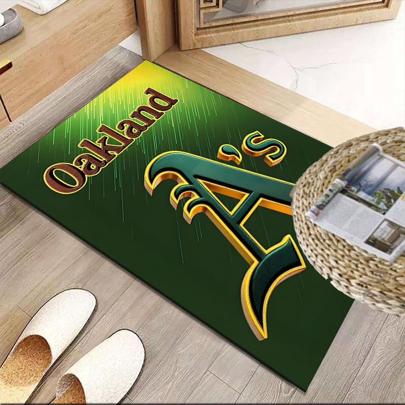 Oakland Team Carpet, Kitchen Rugs, Yoga Mat, Non-Slip Mats, Rug for Bathroom, Living Room Bedroom, Camping Rugs Christmas Gift