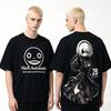 2026 Summer Hot SaleNier Automata 2B Double Sided  Anime T-shirt Y2K Unisex Printed Short Sleeve Casual Outdoor Cotton T-shirt