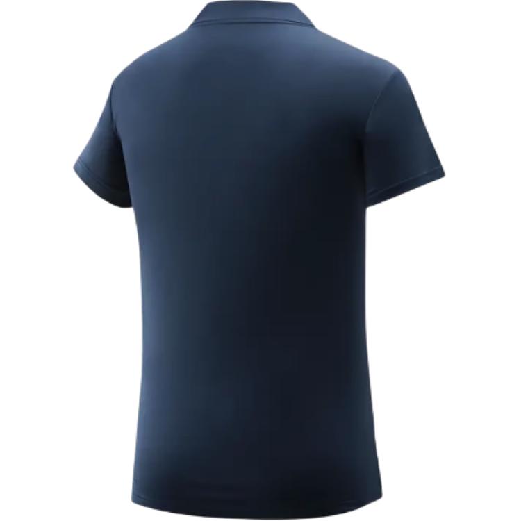 Li Ning Glory Series Športové ležérne jednoduché jednofarebné krátkorukávové polokošele Unisex polokošele Modré ATSQ389-1