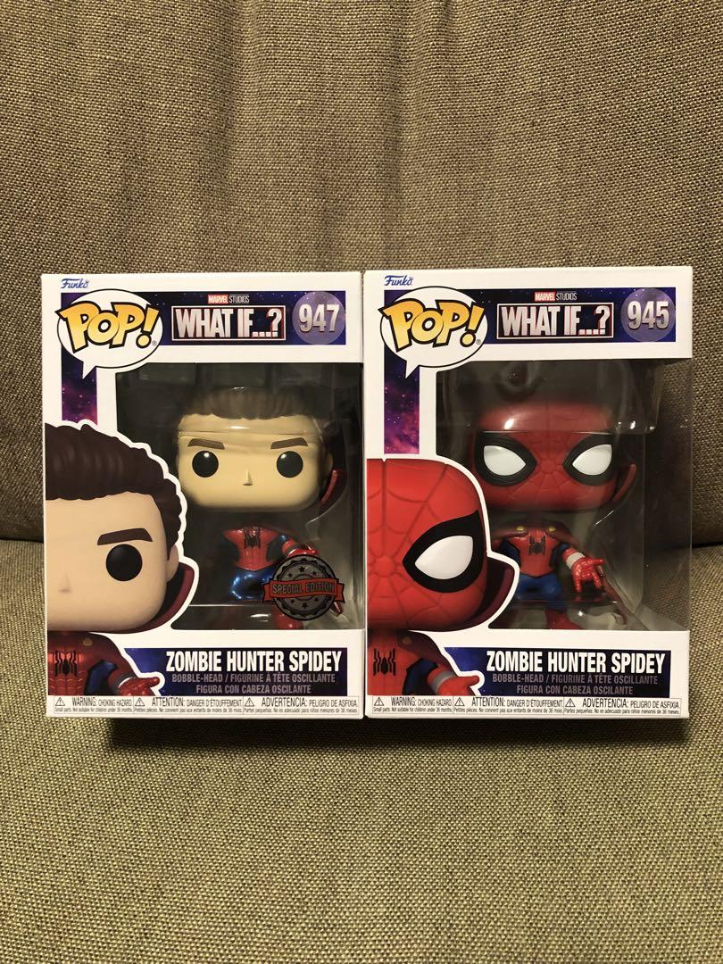 

[USED] funko pop WHAT IF Zombie Hunter Spidey 2 points 945 947