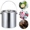 Stainless Steel Beer Cooler Bucket Double Wall Chilling Beer Container  Champagne