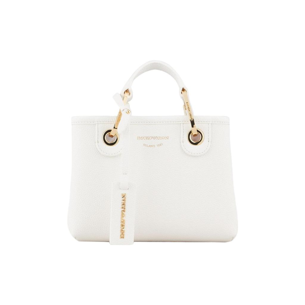 Emporio Armani Classic Logo Pendant Mini Shoulder Crossbody Handbag Women handbags White Y3D176-YFO5B-85219