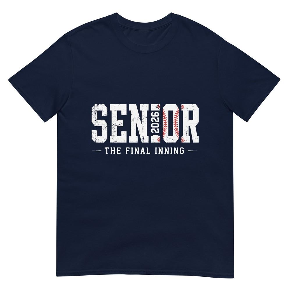 Retro Baseball Senior 2026 The Final Inning Senior Mom Dad Tshirt S