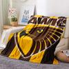 Coperta in Flanella con Stampa Hawthorn Hawks, Alta qualità, Confortevole per Tutte le Stagioni, Decorazione per la Casa, Calore e Comfort, Perfetta per Regali di Natale