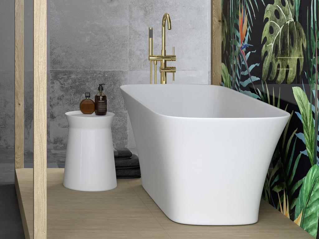 VARIUM chrome floor-standing bathtub tap Besco