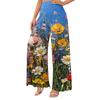 Women's High Waist Wide Leg Pants with Pockets Casual Flowy Palazzo Trousers for Daily Wear
