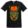 Samurai Mask T Shirt Retro Anime Cartoon Halftone Armor Warrior Graphic Art Tee
