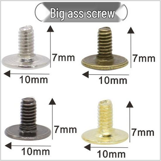 Punk Spike Alloy Bullet Rivet Horn Cone with Base Screw for Apparel, Bags, Shoes