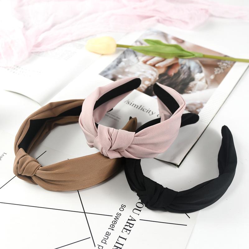 Wide Fabric Knotted Hair Headband