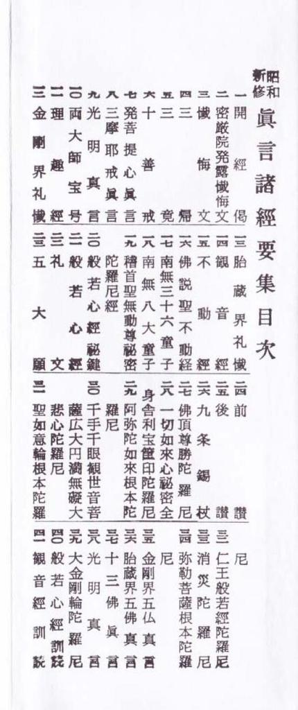 Sammlung buddhistischer Sutras des Shingon-Buddhismus Buddhistische Sutras des Shingon