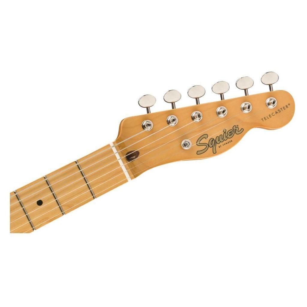 Squier by Fender Classic Vibe 50s Electric White with Soft Case Telecaster® Guitar, Blonde,