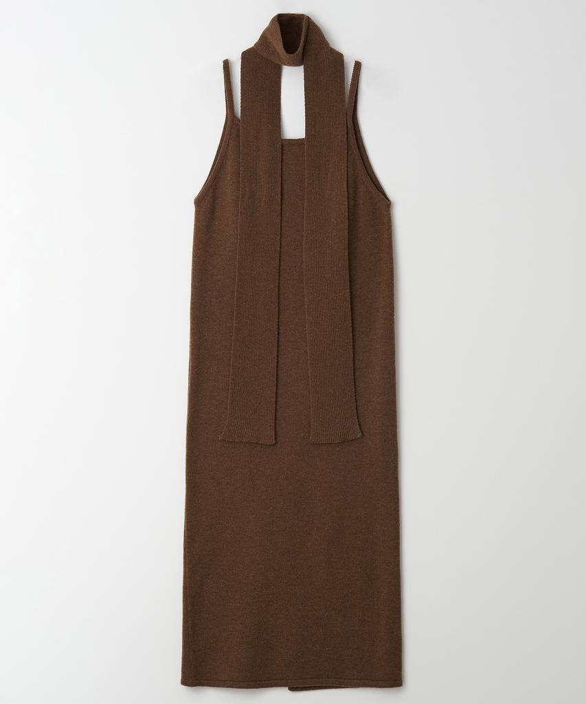 The Rye Mufler Knit Dress (Brown)