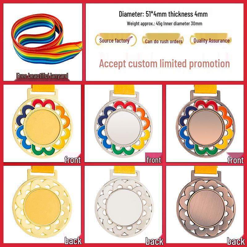 Customizable School Sports Meet Medals – Gold, Silver, Bronze for Bicycle & Running Competitions