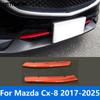 Front Bumper ert Grille Racing Grill Cover Trim Sticker For Mazda Cx-8 Cx8 2017- 2024 2025 Chrome Accessories Car Styling