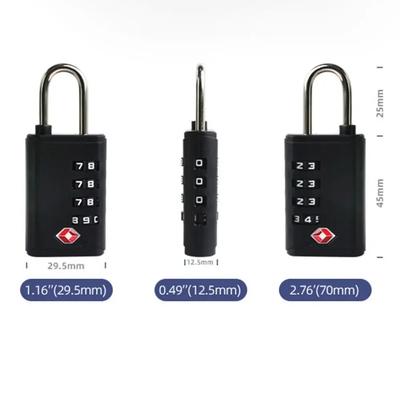 Creative TSA 4 Digit Combination Lock Anti-theft Security Tool Customs Password Lock Cabinet Padlock for Travel
