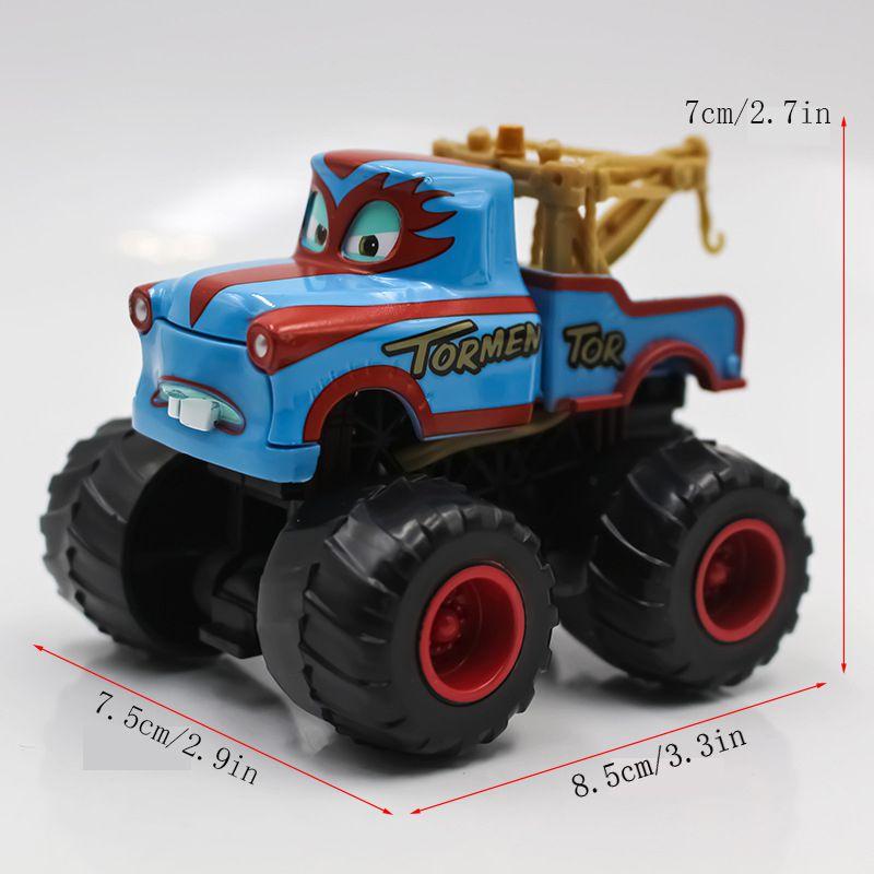 Realistic Animation Alloy Car Racing Cars Bigfoot Longhair Mater Children's Toys