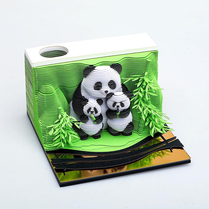3D Stereoscopic Sticky Note Sculpture 2026 Calendar: Creative Tear-off Convenience Pad and Desktop Ornament