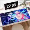 Tapete de Rato Neon Valorant Gaming XL Novo Mousepad HD XXL MousePads Borracha Natural Antiderrapante Tapete de Mesa para Mouse de Computador de Escritório
