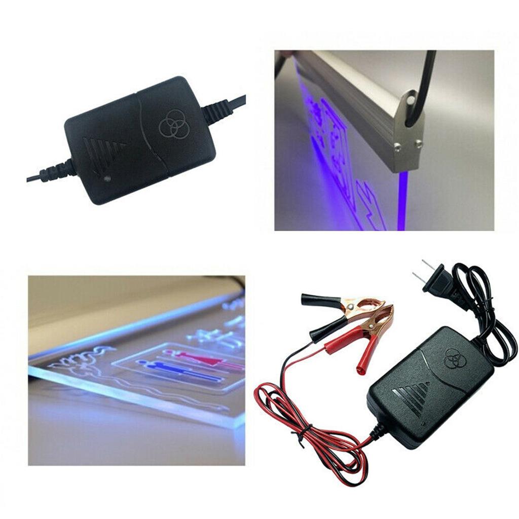 12V Lithium Battery Charger With Alliga-tor Clips Smart Battery Car Charger Maintainer For Truck Motorcycle