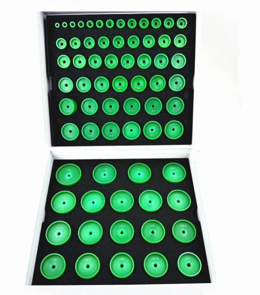 Heavy Duty Watch Press Dies Set Round Extra-Deep Curved Watch Crystal Watch Back Pressing Tools for Watchmakers
