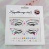 Disposable 3D Face Tattoo Crystal Sticker Fashion Temporary Tattoo Sticker  Girls