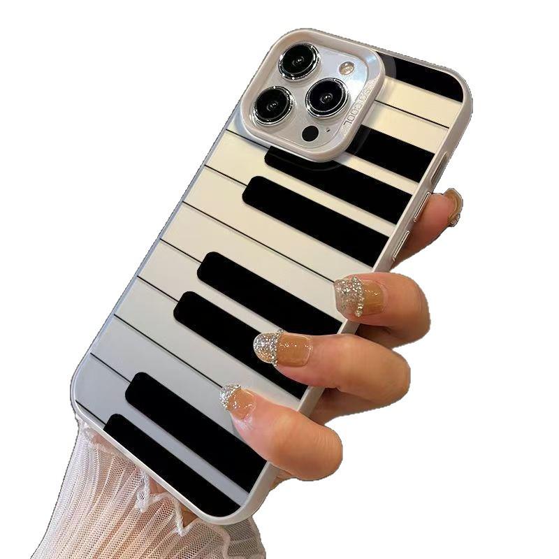 Black & White Piano Apple iPhone 15 Pro Case - Premium Design Compatibility for 14, 16, & 17 Air.