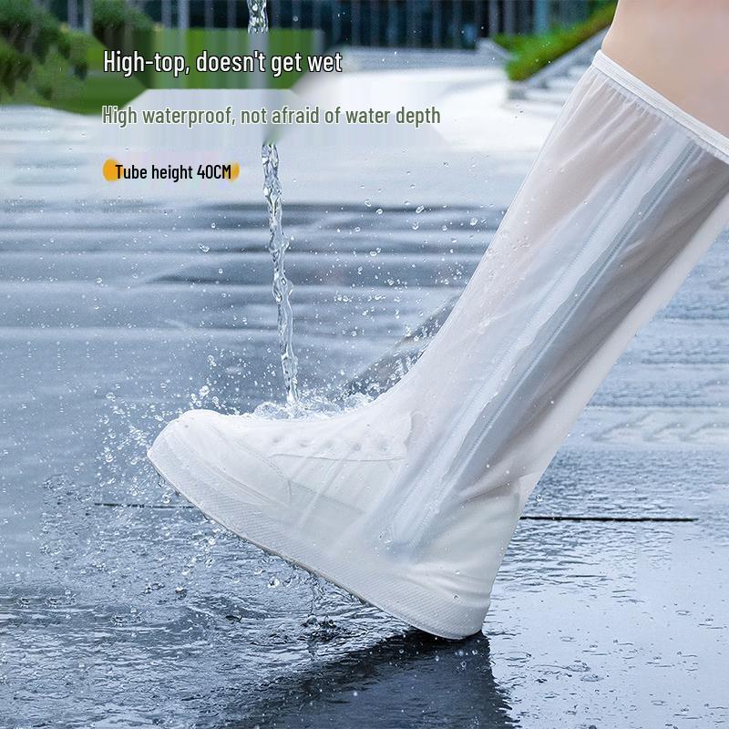 

High-Top PVC Waterproof Rain Shoe Covers