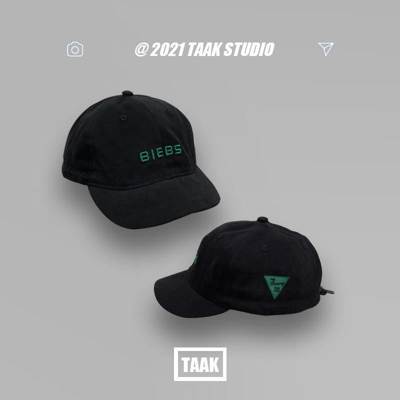 

Short brim baseball cap children summer fashion casual soft top short brim hat peaked cap trendy man M（56-58cm）