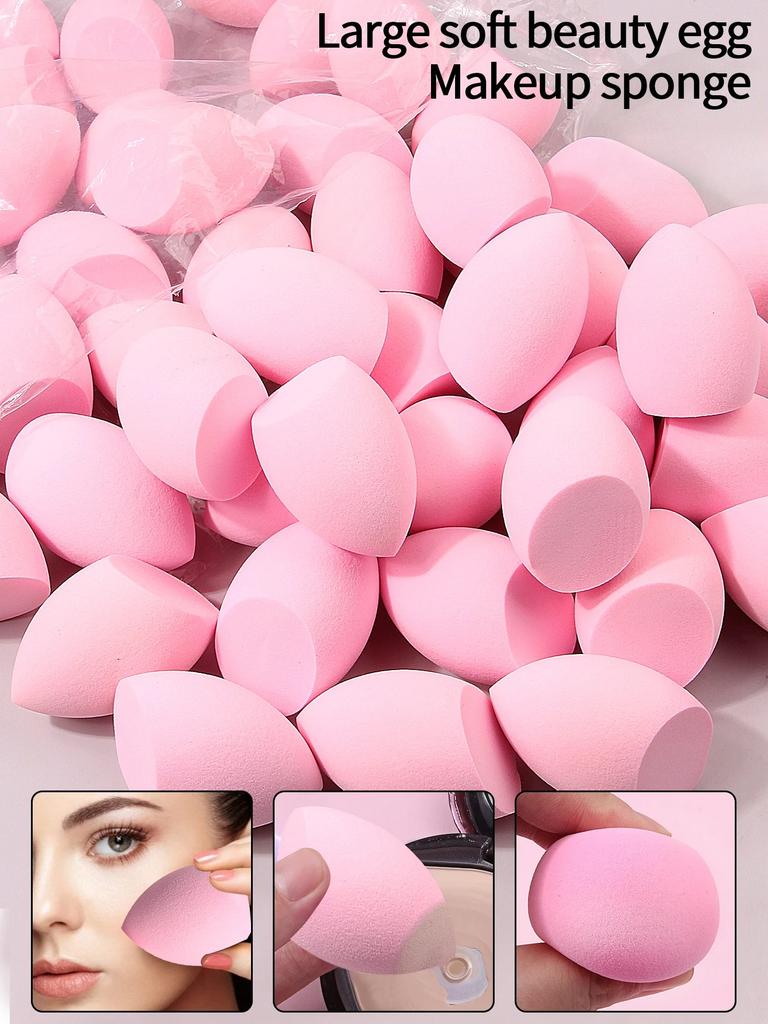 10pcs Powder Blending Makeup Sponge Beauty Egg Set For Liquid Cream And Powder, Multicolor Without Latex Suitable For All