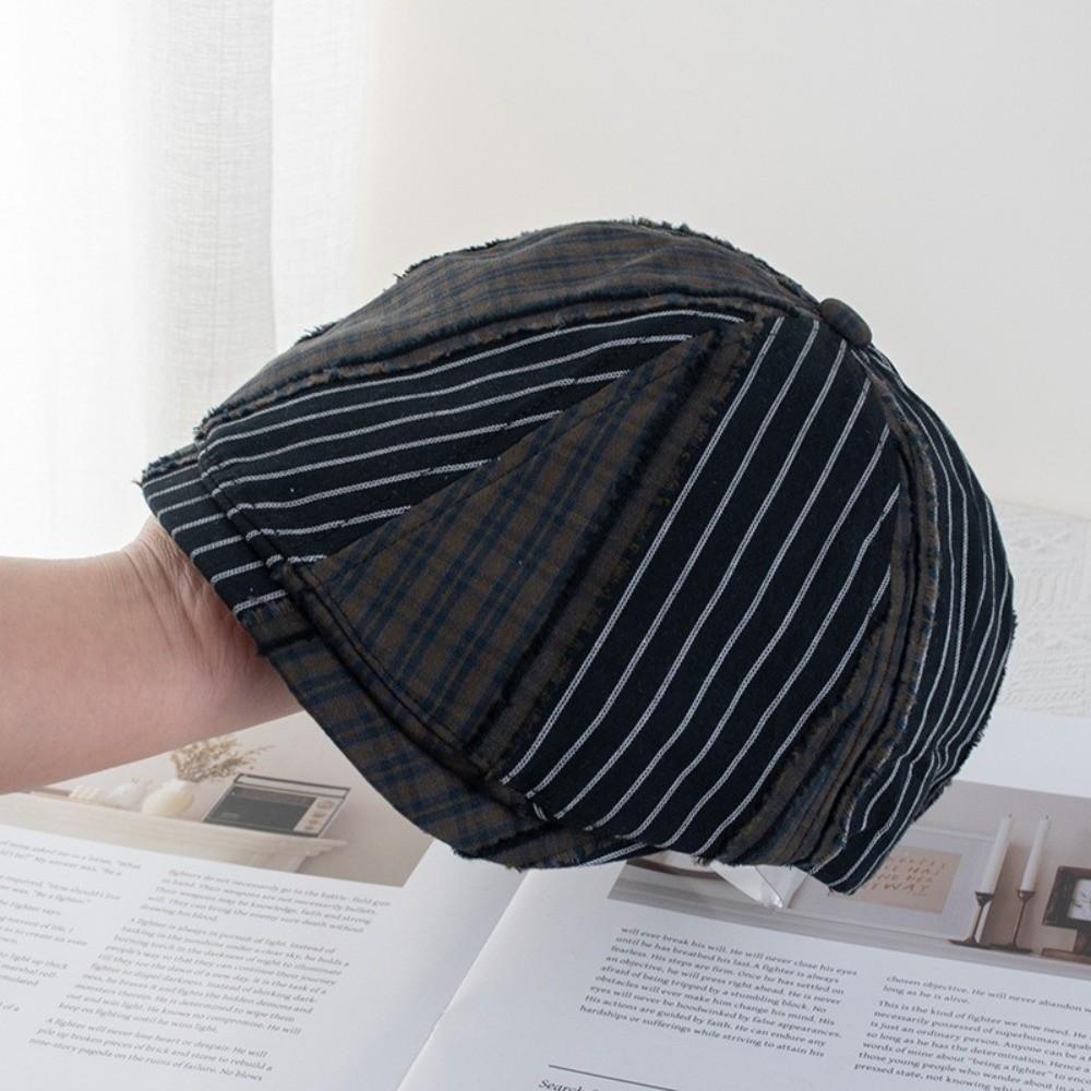 Korean Style Plaid Berets Y2k Painter Hat Vintage Newsboy Caps  Outdoor