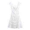 Jnleaog Spring New Arrival Women's Clothing Fashion Style French Fashion Two Colors Asymmetrical Ruffles Sleeveless Dress