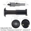 Solid Brass 4pcs 16mm Door Viewer Peephole 200 Degree HD Lens Privacy Cover Heavy Duty Universal Steel Aluminum Door Includes Drill Bit