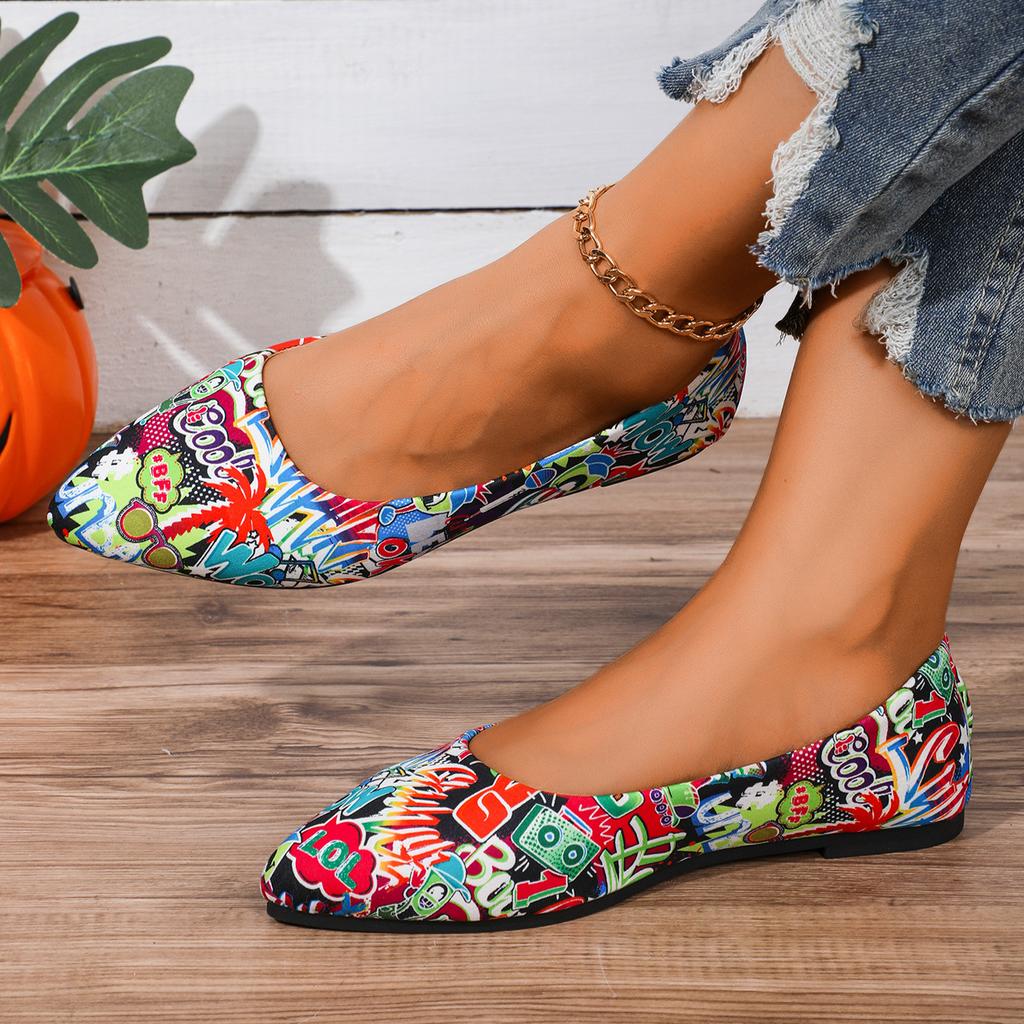 Women's Flat Shoes, Bohemian Style, Light and Comfortable, Suitable for Independence Day Wear