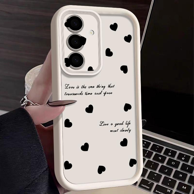 Candy Color Love Hearts Case For Samsung S26 S25 Ultra S24 S23 S22 Plus S21 FE A54 A15 A35 A55 A16 A36 A56 A17 A27 A37 A57 Shockproof Bumper Cover