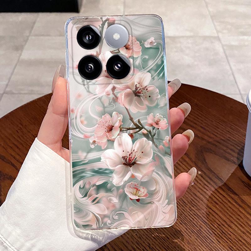Jelly Casing For Xiaomi 14T 14TPro Clear Silicone Soft TPU Back Cover For Xiaomi 14T Pro Cute Cat Rabbit Heart Protective Case