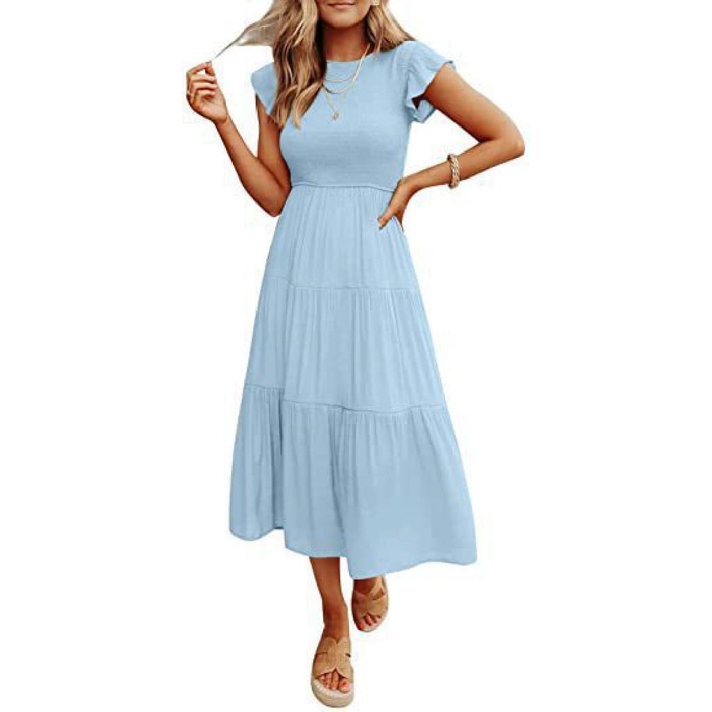 New Year Summer Vacation Beach Music Festival Commuting Work Comfortable Sexy Elegant Women'S Fashion Printed Dress