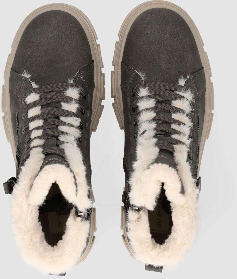 Ботинки Tom Tailor Lederimitat Textil grau