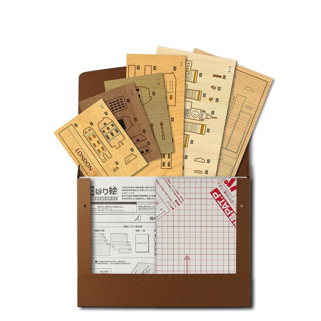 KINOWA "London" Woodblock Printing Original Handmade Kit, World Streets, Made In Japan
