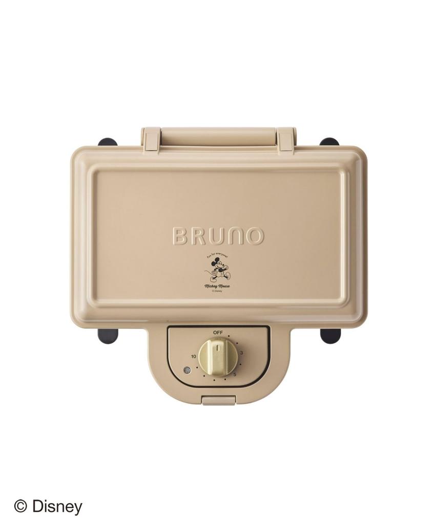 BRUNO Disney Hot Sandwich Maker, Double, Electric, Toasts All the Way To the Crust, Perfect Gift, Cute Mickey Mouse Doll Design, Beige, BOE136-BE