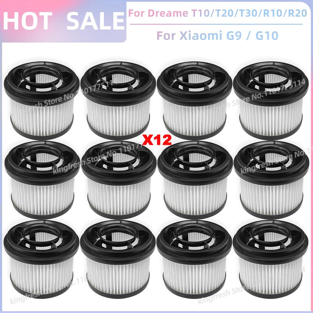 Fit For Dreame T10 / T20 / T20 Pro / T30 / T30 Neo / R10 / R10 Pro / R20, Xiaomi G9 / G10 Replacement Parts Pre Post Filter