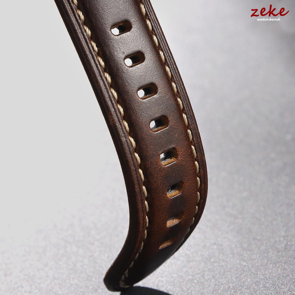 Premium Retro Oil Wax Genuine Leather Watchband Men's Soft Calfskin Strap for Seiko for Panerai 20mm 22mm 24mm 26mm Wristband