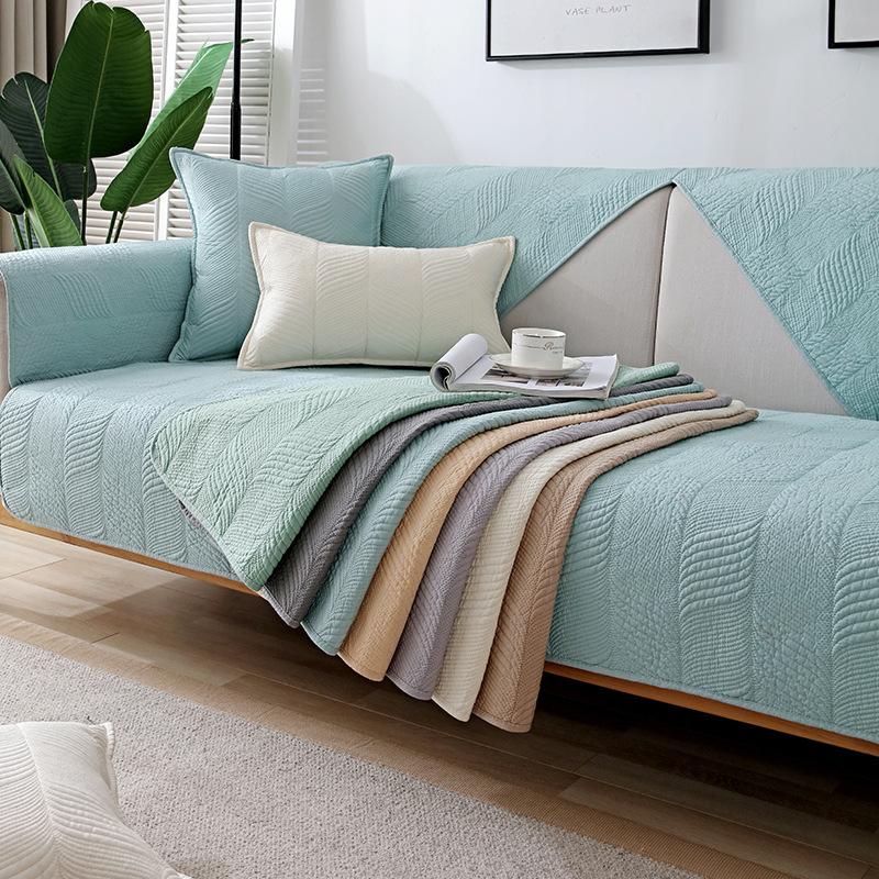 Sofa Cushions, All-season Universal Cotton Non-slip Seat Cushions, Simple and Modern, Summer Cover Cloth and Leather Sofa Covers, Scarves