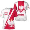 Poland Flag 3D Print T-Shirts Summer Men Women Casual Fashion Streetwear Oversized Short Sleeve T Shirt Male Tees Tops Clothing