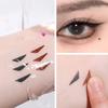 Rotate Eyeliner Stamp Integrated Black Brown Dual-Tip DIY Eyeliner Wing Stencil Waterproof Smudge-Proof Longwear Liquid Pen