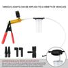 Manual Brake Bleeder Vacuum Pump Kit Automotive Fluid Tester with Gauge Adapters 2 In 1 Handheld Pistol Test Tool for Car Truck