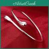 For Sterling Women Charm Bracelets Fine Water Droplets Bangles Lady Fashion Wedding Party Christmas Gift Jewelry