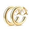 9x  No Piercing Required Earrings Creative Gold Plated Clip On Earrings No Pierced Comfort Fit For Women