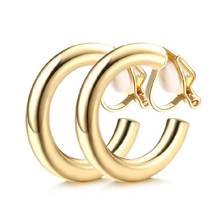 9x No Piercing Required Earrings Creative Gold Plated Clip On Earrings No Pierced Comfort Fit For Women