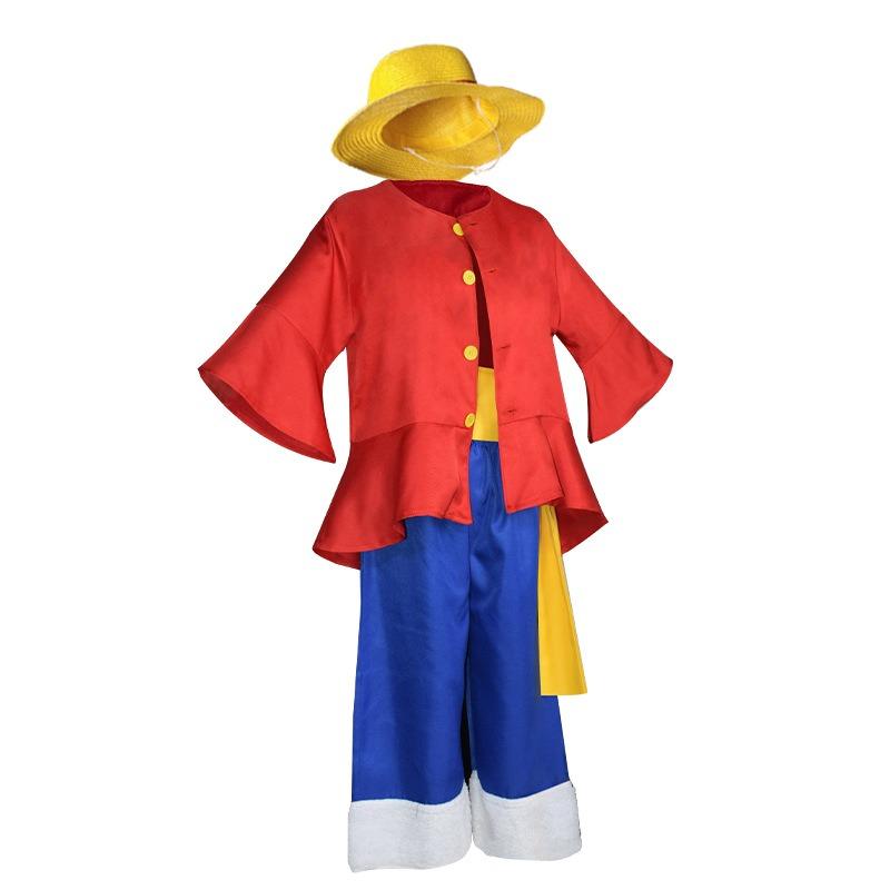 ONE PIECE Luffy cos oblečení po dvou letech oblečení druhé generace sada klobouku a bot cosplay oblečení animační oblečení