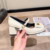 Temperament Retro Small Fragrant Style Mary Jane Small Leather Shoes Women's Spring and Autumn 2025 New Late Evening Wind French Thick Heel Shoes